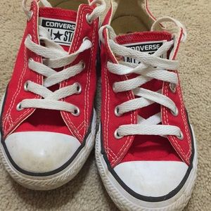 Red converse size 13 children